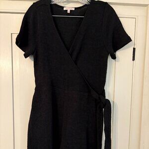 Black Sweater Knit Romper by Skies Are Blue, Size Medium